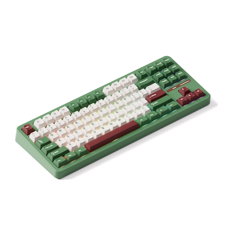 Akko TAC87 Matcha Red Bean Multi-Mode RGB Hot-Swappable Mechanical Keyboard (Akko Stellar Rose Switch)