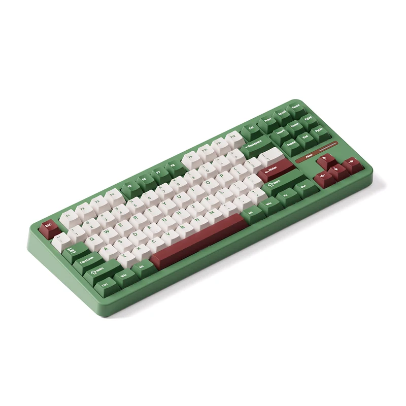 Akko TAC87 Matcha Red Bean Multi-Mode RGB Hot-Swappable Mechanical Keyboard (Akko Stellar Rose Switch)