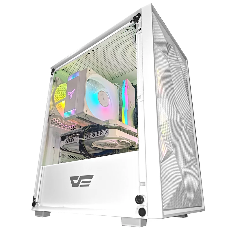 Alpha M305 Mesh White Desktop Gaming PC | Ryzen 5 5600 | 16GB RAM | 512GB SSD | RTX 4060 | Windows 11 Pro