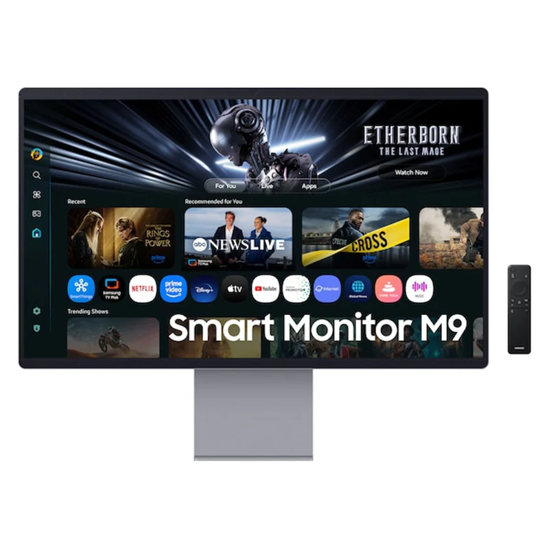 Samsung M9 M90SF LS32FM902SEXXP 32" 4K (3840x2160) 165Hz 0.03ms GTG OLED Vision AI Smart Monitor with Tilt, Pivot & Height Adjustmen (Eclipse Silver)