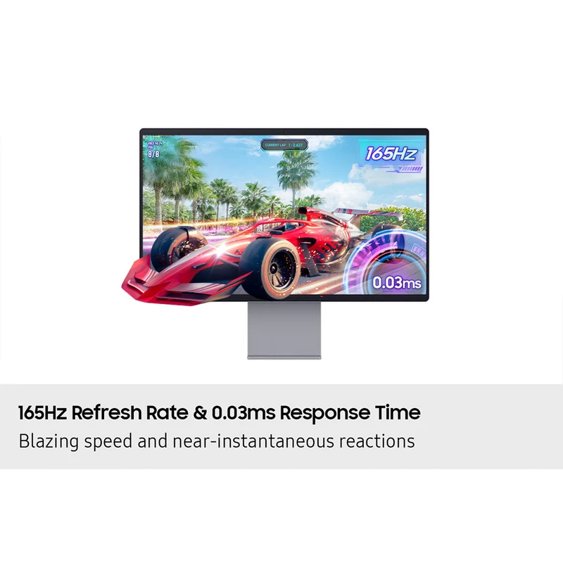 Samsung M9 M90SF LS32FM902SEXXP 32" 4K (3840x2160) 165Hz 0.03ms GTG OLED Vision AI Smart Monitor with Tilt, Pivot & Height Adjustmen (Eclipse Silver)