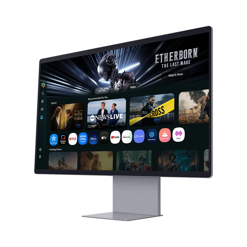 Samsung M9 M90SF LS32FM902SEXXP 32" 4K (3840x2160) 165Hz 0.03ms GTG OLED Vision AI Smart Monitor with Tilt, Pivot & Height Adjustmen (Eclipse Silver)