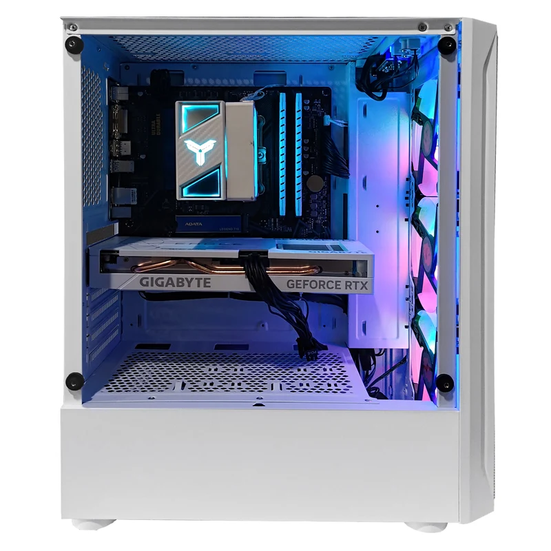 Alpha Aurora White Desktop Gaming PC | AMD Ryzen 5 5600 | 16GB RAM | 512GB SSD | RTX 4060 OC | Windows 11 Pro