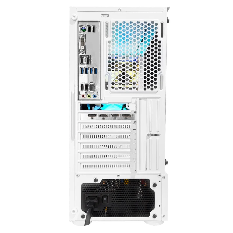 Alpha Aurora White Desktop Gaming PC | AMD Ryzen 5 5600 | 16GB RAM | 512GB SSD | RTX 4060 OC | Windows 11 Pro