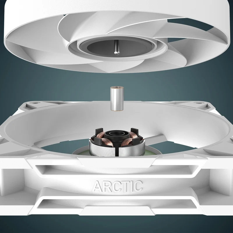 Arctic P12 Pro PST Single Pack 120mm PWM Fan with Cable Splitter (Black, White)