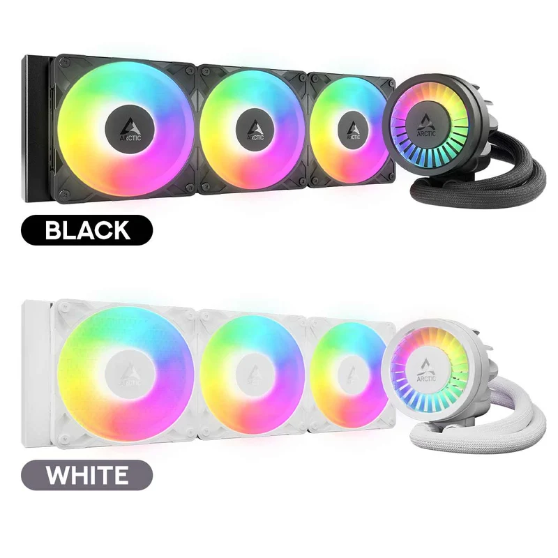 Arctic Liquid Freezer III Pro 360 A-RGB Multi Compatible AIO CPU Water Cooler (Black, White)