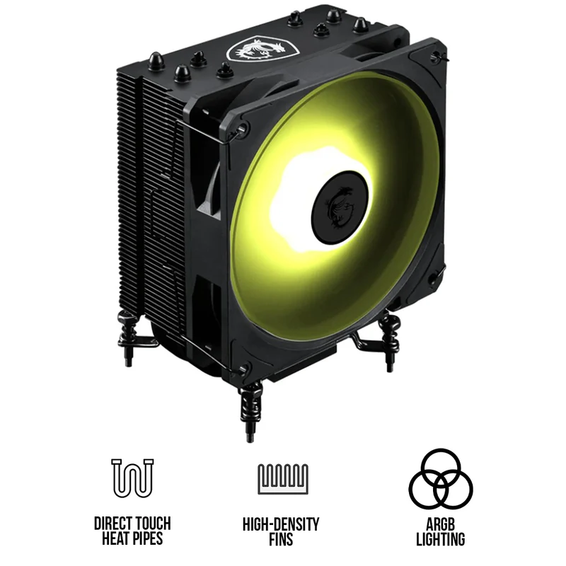 MSI MAG COREFROZR AA13 ARGB CPU Cooler Fan (Black)