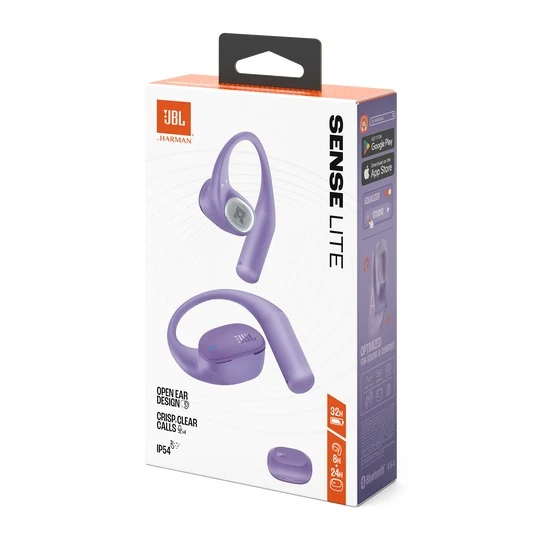 JBL Sense Lite True Wireless Open-Ear Headphones with JBL OpenSound Technology & Ear Hook Design (Black, Beige, Purple, White, Blue)
