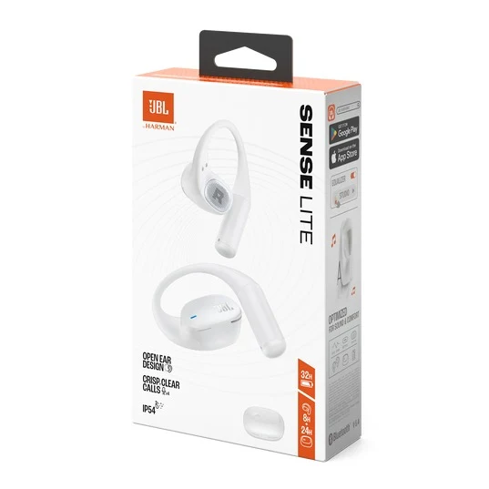 JBL Sense Lite True Wireless Open-Ear Headphones with JBL OpenSound Technology & Ear Hook Design (Black, Beige, Purple, White, Blue)