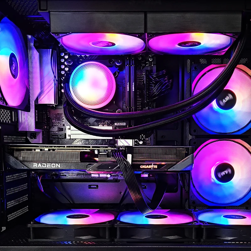 Sigma V40 Black Desktop Gaming PC | Ryzen 5 7500F | 32GB RAM | 1TB SSD | RX 9060 XT | Windows 11 Pro
