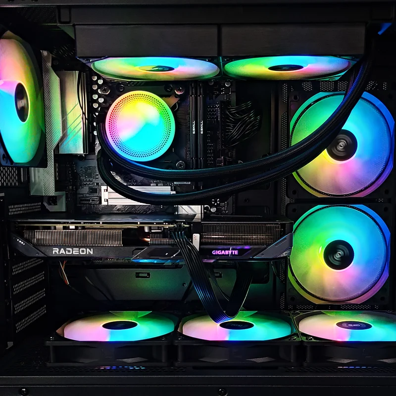 Sigma V40 Black Desktop Gaming PC | Ryzen 5 7500F | 32GB RAM | 1TB SSD | RX 9060 XT | Windows 11 Pro