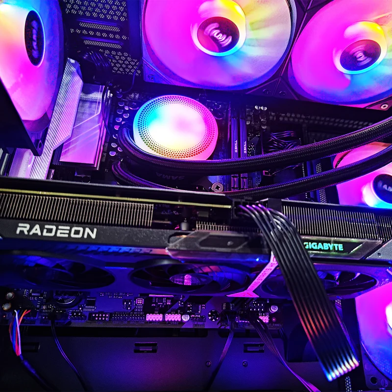 Sigma V40 Black Desktop Gaming PC | Ryzen 5 7500F | 32GB RAM | 1TB SSD | RX 9060 XT | Windows 11 Pro
