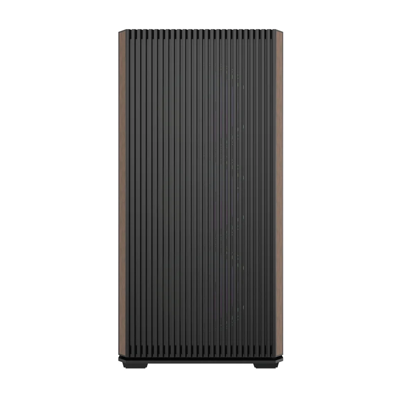 DarkFlash DS900WS Luxury ATX Front Wood Style Panoramic Side Glass Panel PC Case (Black, White)