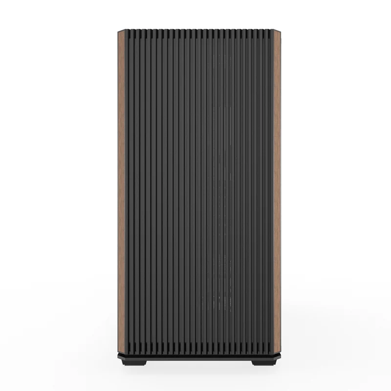 DarkFlash DS900WS Luxury ATX Front Wood Style Panoramic Side Glass Panel PC Case (Black, White)