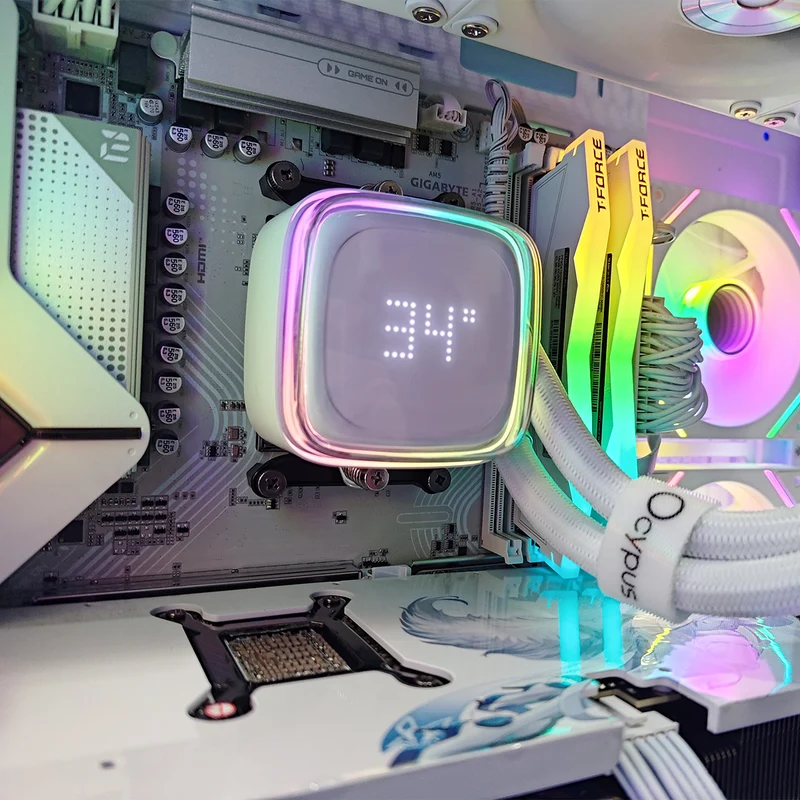 Sophos Iota C70 White Desktop Gaming PC | AMD Ryzen 7 7700X | 32GB RAM | 1TB SSD | RTX 5070 | Windows 11 Pro