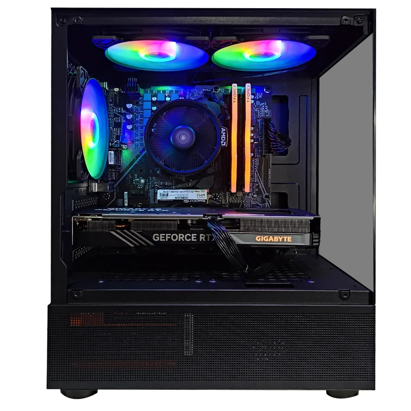 Alpha Reyna Black Desktop Gaming PC | AMD Ryzen 5 5600 | 16GB RAM | 512GB SSD | RTX 4060 | Windows 11 Pro