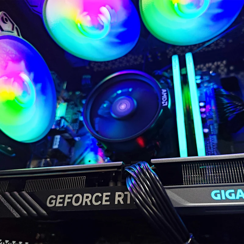 Alpha Reyna Black Desktop Gaming PC | AMD Ryzen 5 5600 | 16GB RAM | 512GB SSD | RTX 4060 | Windows 11 Pro