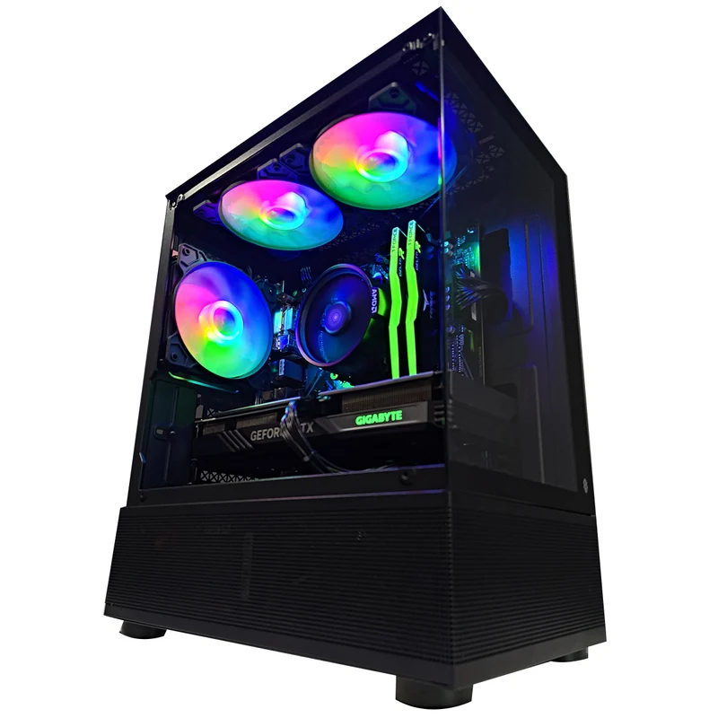 Alpha Reyna Black Desktop Gaming PC | AMD Ryzen 5 5600 | 16GB RAM | 512GB SSD | RTX 4060 | Windows 11 Pro