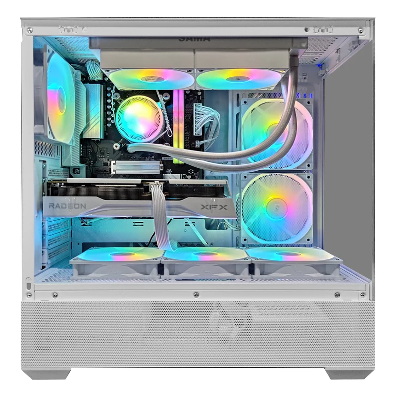 Sigma V40 White Desktop Gaming PC | AMD Ryzen 5 8400F | 32GB RAM | 1TB SSD | RX 9060 XT | Windows 11 Pro