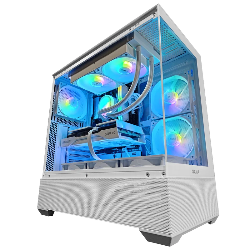Sigma V40 White Desktop Gaming PC | AMD Ryzen 5 8400F | 32GB RAM | 1TB SSD | RX 9060 XT | Windows 11 Pro