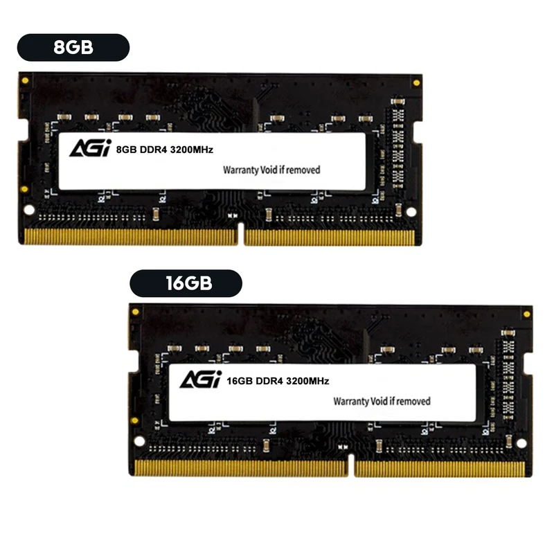 AGI SD138 DDR4 3200MHz CL22 1.2V Single Pack Laptop Memory (8GB, 16GB)