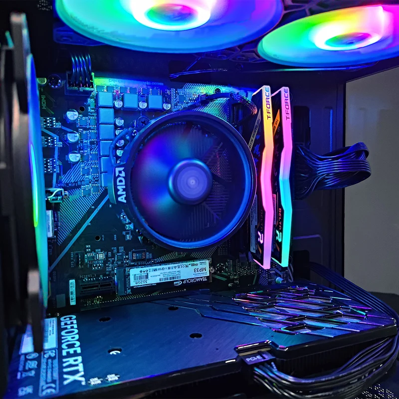 Alpha Reyna Black Desktop Gaming PC | AMD Ryzen 5 5600 | 16GB RAM | 512GB SSD with WiFi + Bluetooth| GeForce RTX 4060 | Windows 11 Pro