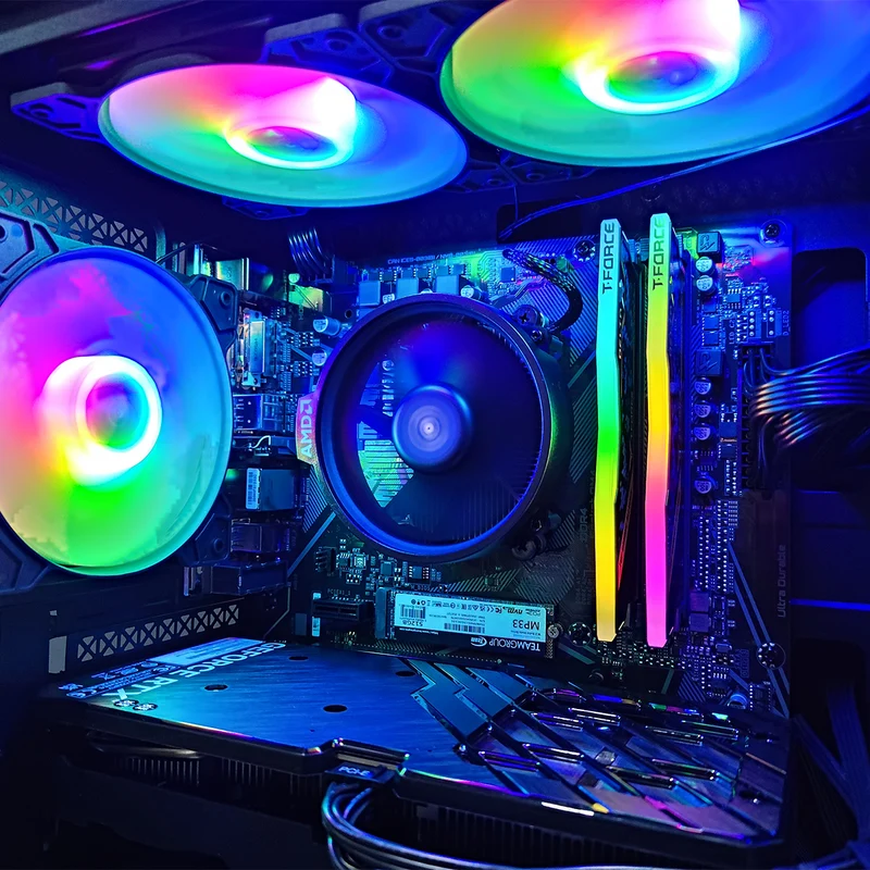 Alpha Reyna Black Desktop Gaming PC | AMD Ryzen 5 5600 | 16GB RAM | 512GB SSD with WiFi + Bluetooth| GeForce RTX 4060 | Windows 11 Pro