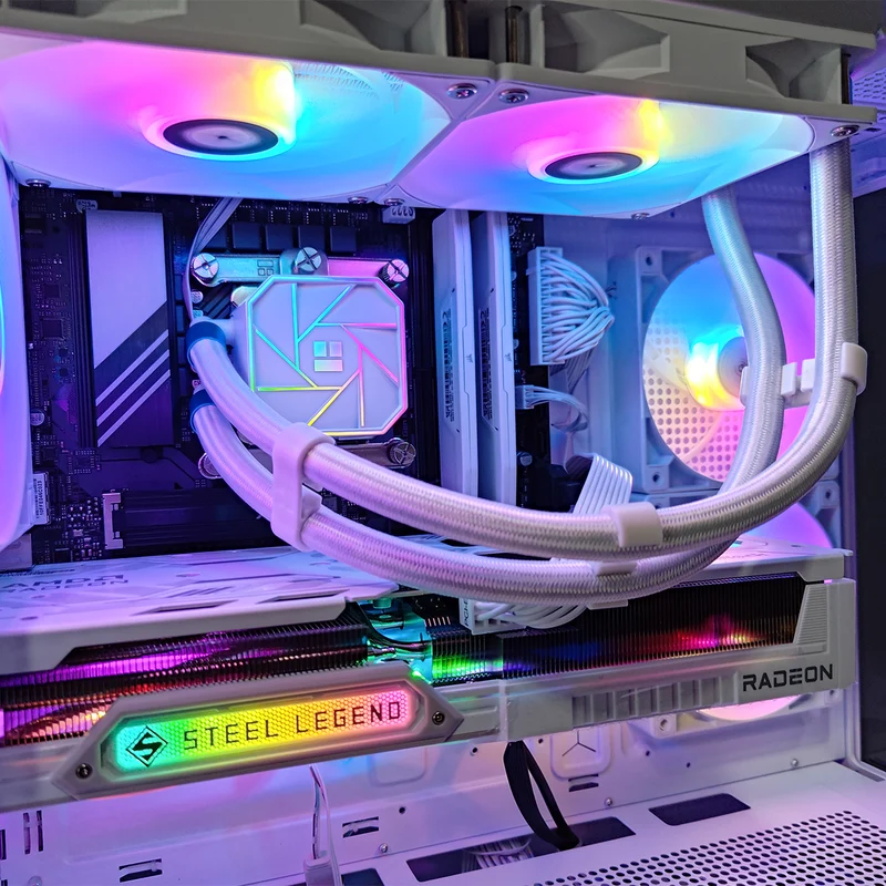 Sigma XR White Desktop Gaming PC | Intel i5 14400 | 32GB RAM | 1TB SSD | RX 9060 XT OC | Windows 11 Pro