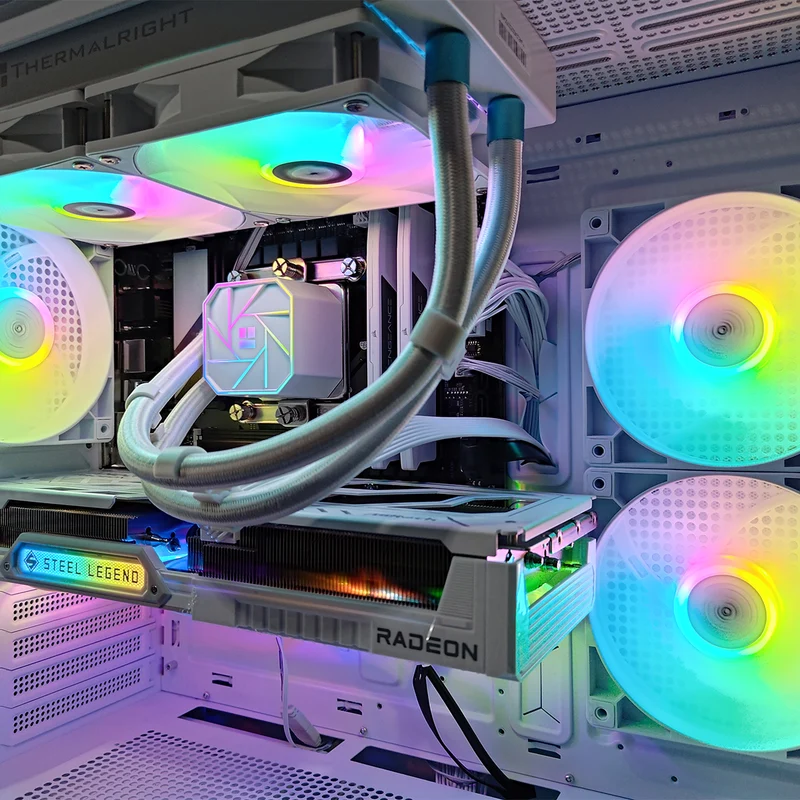 Sigma XR White Desktop Gaming PC | Intel i5 14400 | 32GB RAM | 1TB SSD | RX 9060 XT OC | Windows 11 Pro