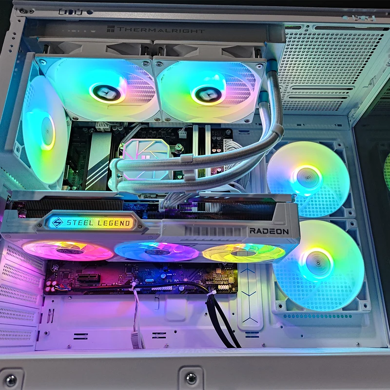 Sigma XR White Desktop Gaming PC | Intel i5 14400 | 32GB RAM | 1TB SSD | RX 9060 XT OC | Windows 11 Pro