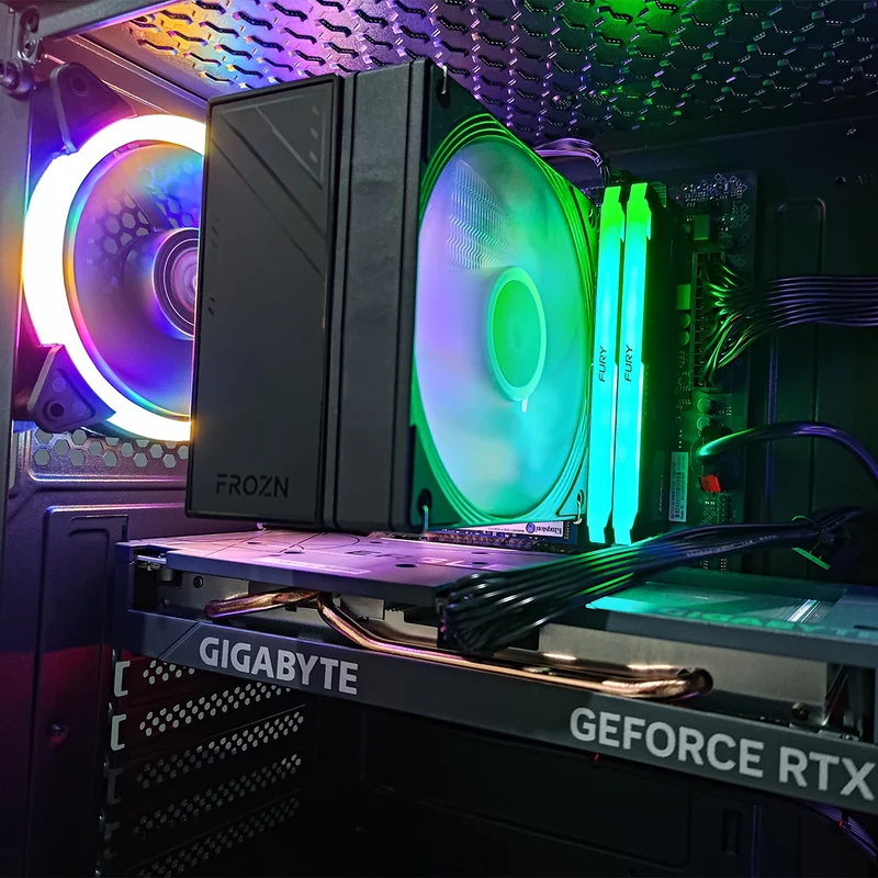 Alpha Megatron Black Desktop Gaming PC | Intel i5 12400F | 16GB RAM | 500GB SSD | GeForce RTX 4060 OC | Windows 11 Pro
