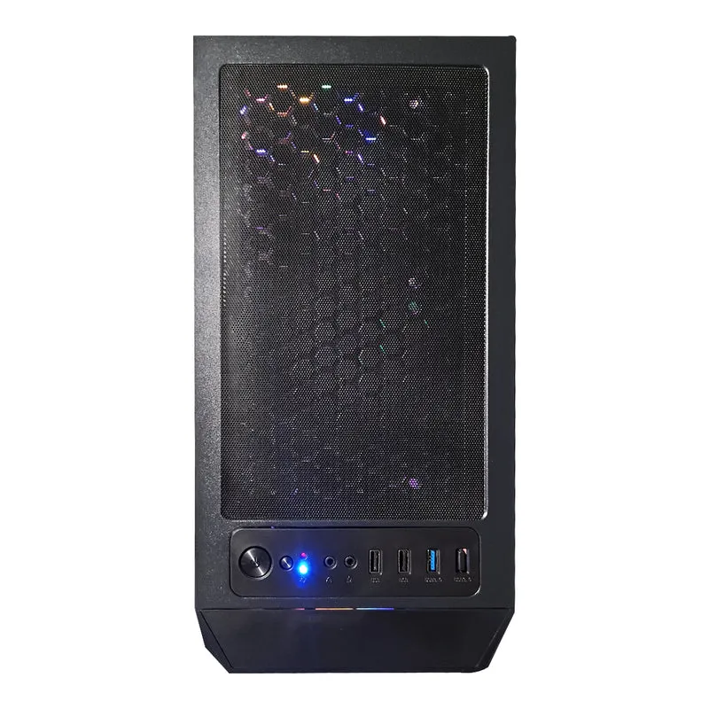 Alpha Megatron Black Desktop Gaming PC | Intel i5 12400F | 16GB RAM | 500GB SSD | GeForce RTX 4060 OC | Windows 11 Pro