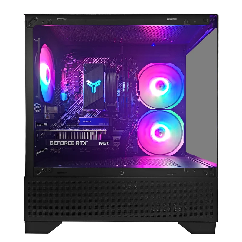 Alpha Eris Black Desktop Gaming PC | AMD Ryzen 5 5500 | 16GB RAM | 512GB SSD | GeForce RTX 3050 | Windows 11 Pro