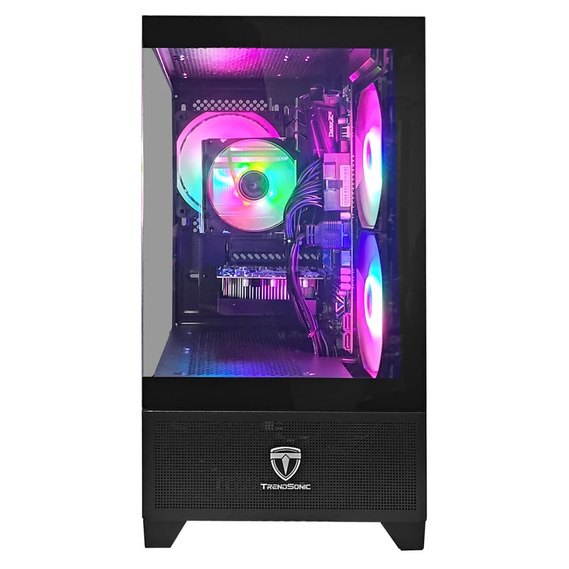 Alpha Eris Black Desktop Gaming PC | AMD Ryzen 5 5500 | 16GB RAM | 512GB SSD | GeForce RTX 3050 | Windows 11 Pro