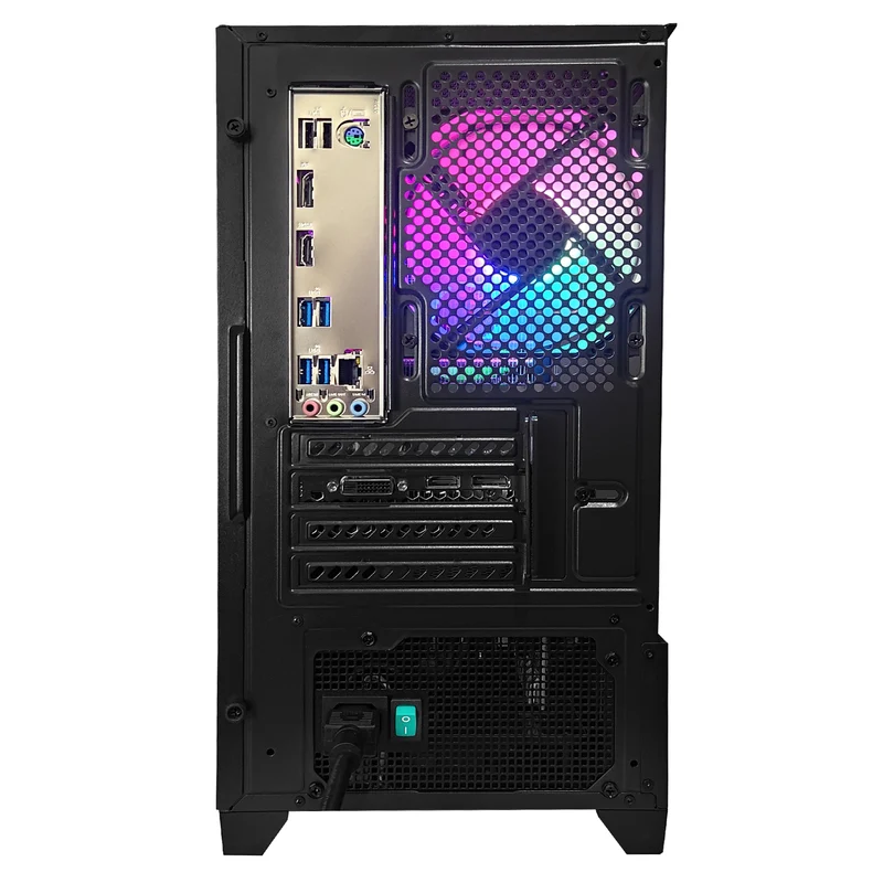 Alpha Eris Black Desktop Gaming PC | AMD Ryzen 5 5500 | 16GB RAM | 512GB SSD | GeForce RTX 3050 | Windows 11 Pro