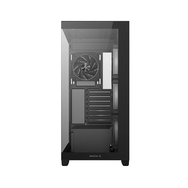 DeepCool CG580 4F V2 Panoramic Glass Panels Single Chamber ATC Case (Black, White)