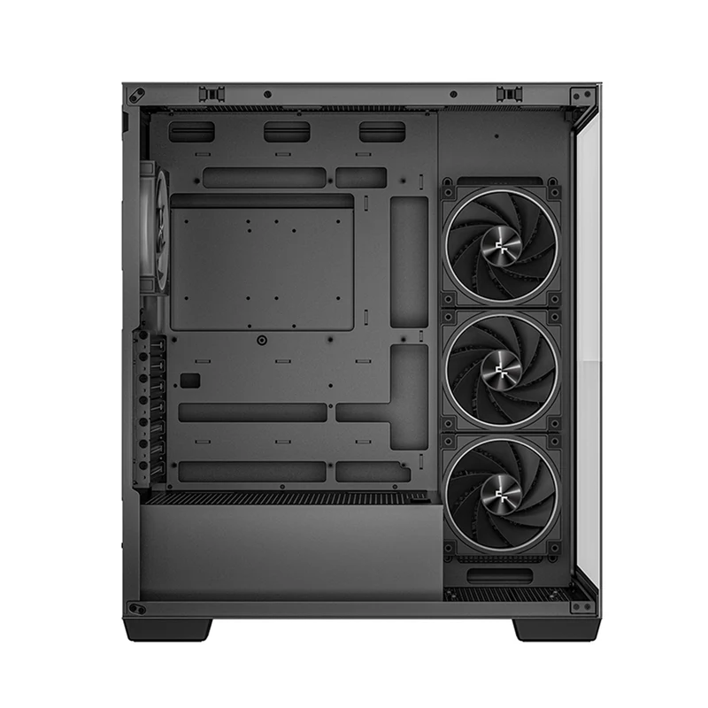 DeepCool CG580 4F V2 Panoramic Glass Panels Single Chamber ATC Case (Black, White)