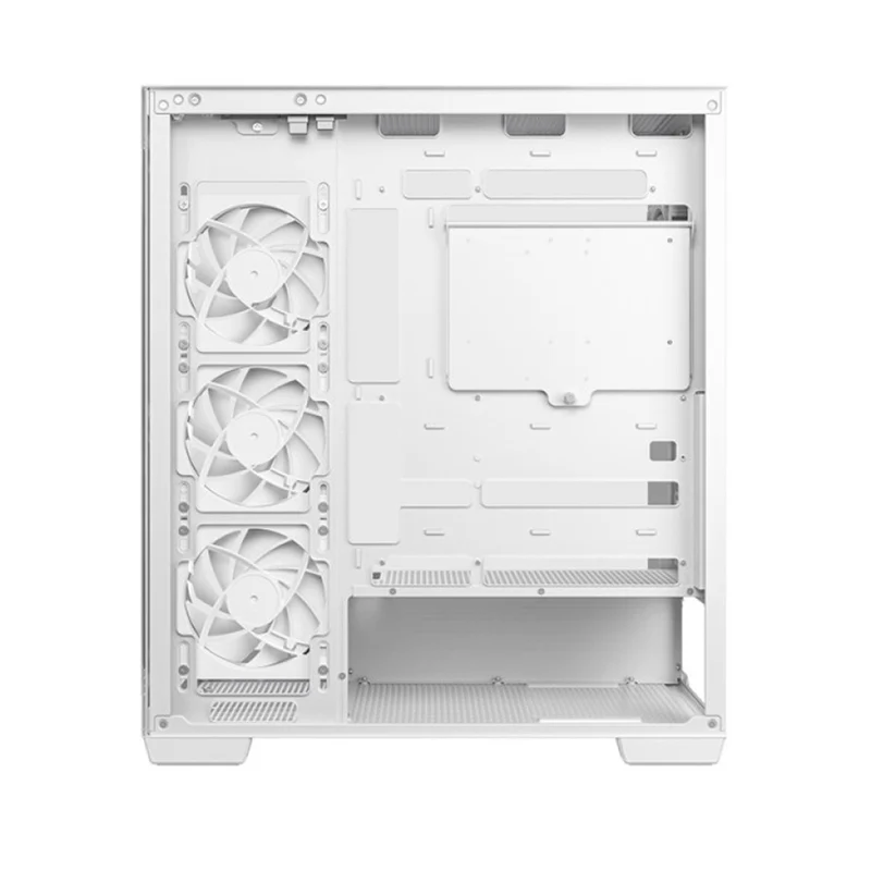 DeepCool CG580 4F V2 Panoramic Glass Panels Single Chamber ATC Case (Black, White)