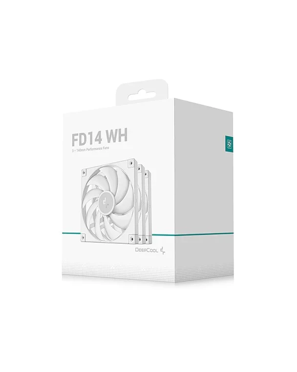 DeepCool FD14 3x140mm Performance Fans (Black, White)