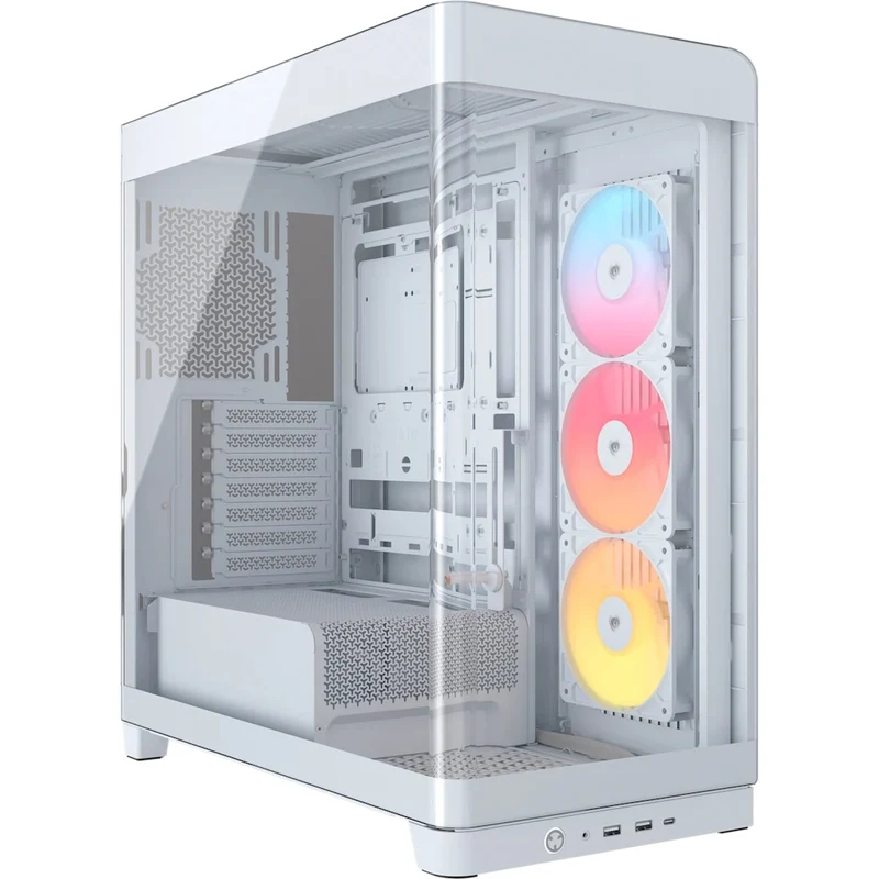Corsair Frame 4500X RS-R ARGB Panoramic Glass Mid-Tower PC Case (Black, White)