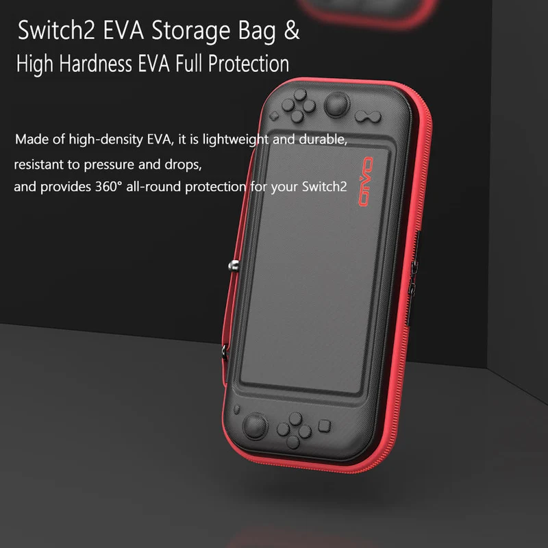Oivo Protective Travel Storage Bag for Nintendo Switch 2 (Black, Black/Red, Gradient) (IV-SW626)