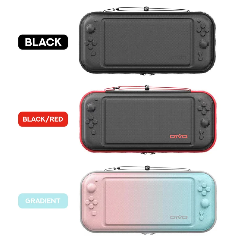 Oivo Protective Travel Storage Bag for Nintendo Switch 2 (Black, Black/Red, Gradient) (IV-SW626)