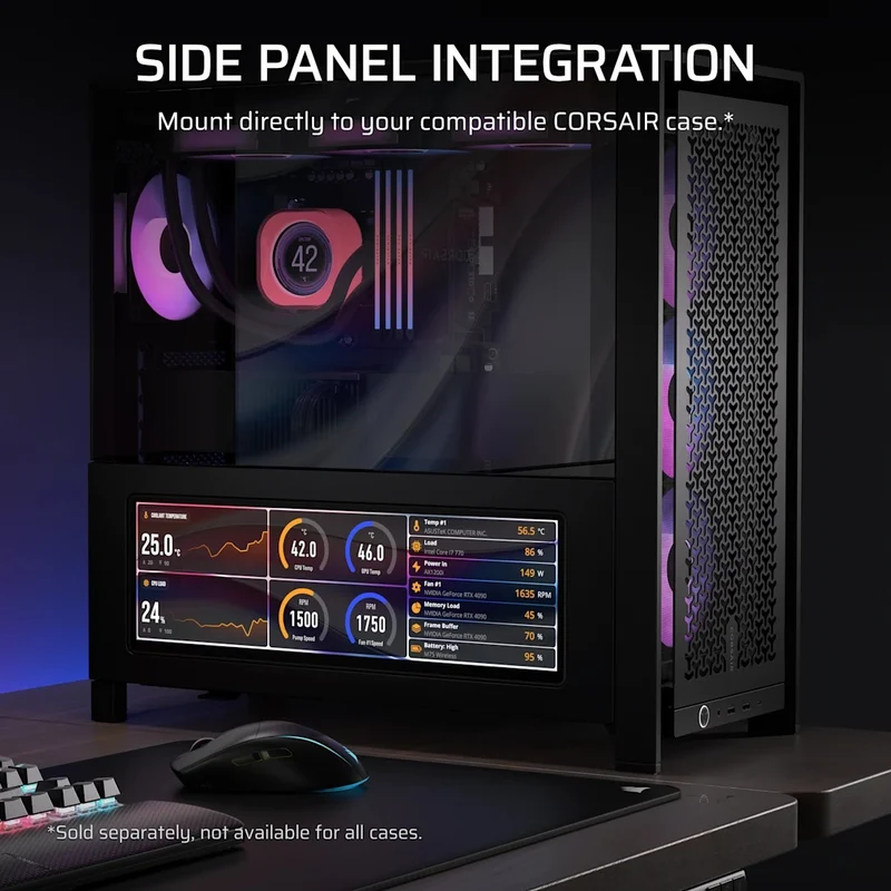Corsair Xeneon Edge 14.5" (2560x720) 60Hz LCD Touchscreen Monitor (Black, White, Atomic Purple)