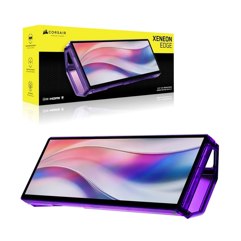 Corsair Xeneon Edge 14.5" (2560x720) 60Hz LCD Touchscreen Monitor (Black, White, Atomic Purple)