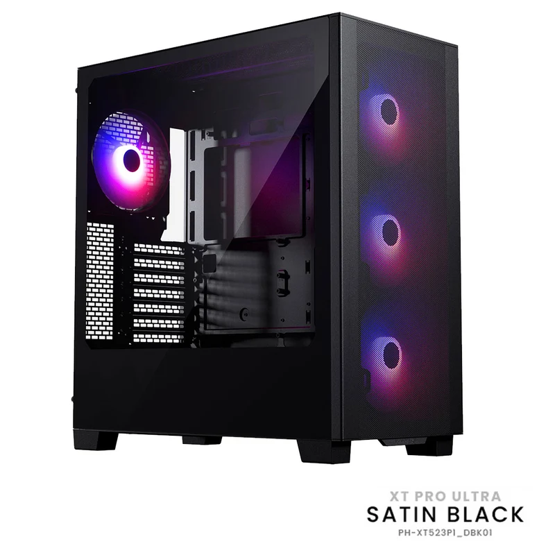 Phanteks XT Pro Ultra Tempered Glass With 4X 140MM RGB Fan PC Case (Black, White)