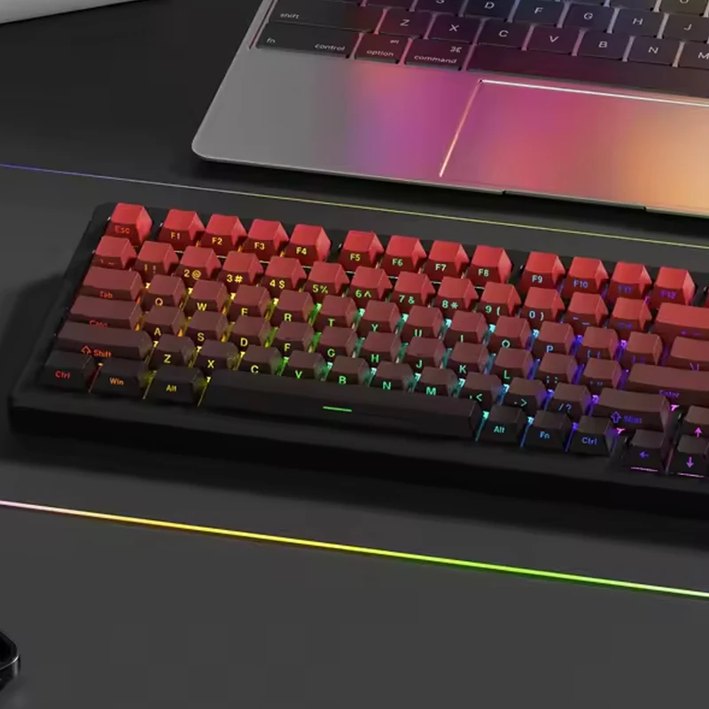 E-Yooso Z-79 Pro RGB 79-Keys Tri-Mode Mechanical Keyboard Gradient Red (Mint Mambo Switch)