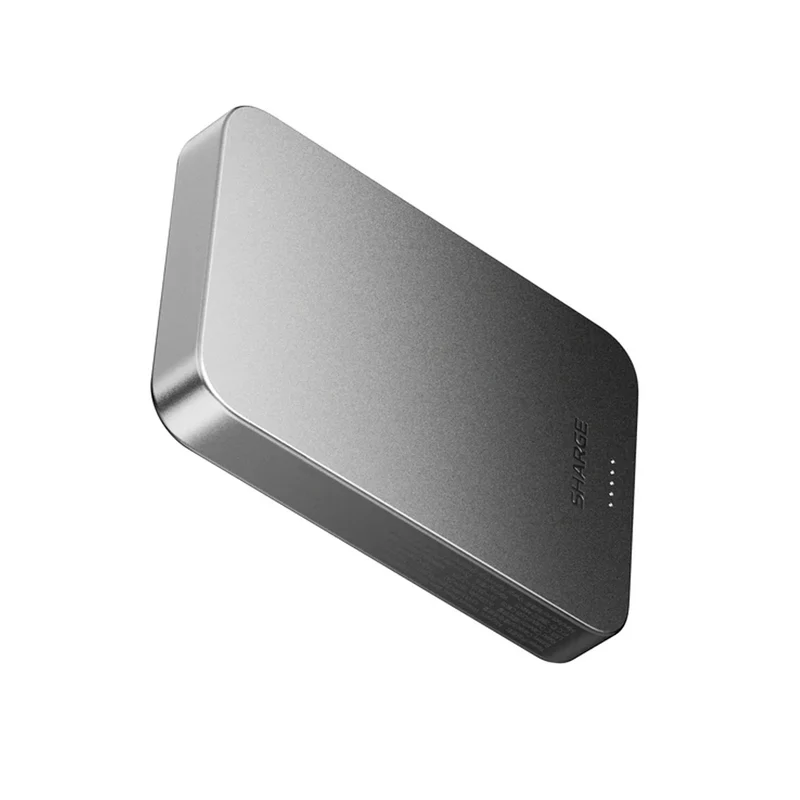Sharge AeroMag 10K Qi2 Magnetic Ultra-Slim & Lightweight Power Bank w/ Graphene Cooling 10000mAh 15W (Black) (M5)