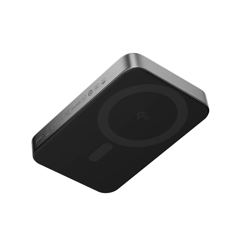 Sharge AeroMag 10K Qi2 Magnetic Ultra-Slim & Lightweight Power Bank w/ Graphene Cooling 10000mAh 15W (Black) (M5)