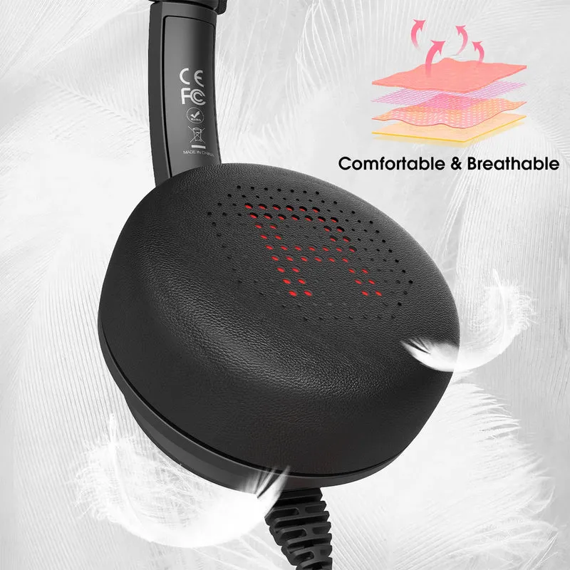 Onikuma X37 Professional Computer Headset (Black, Pink)