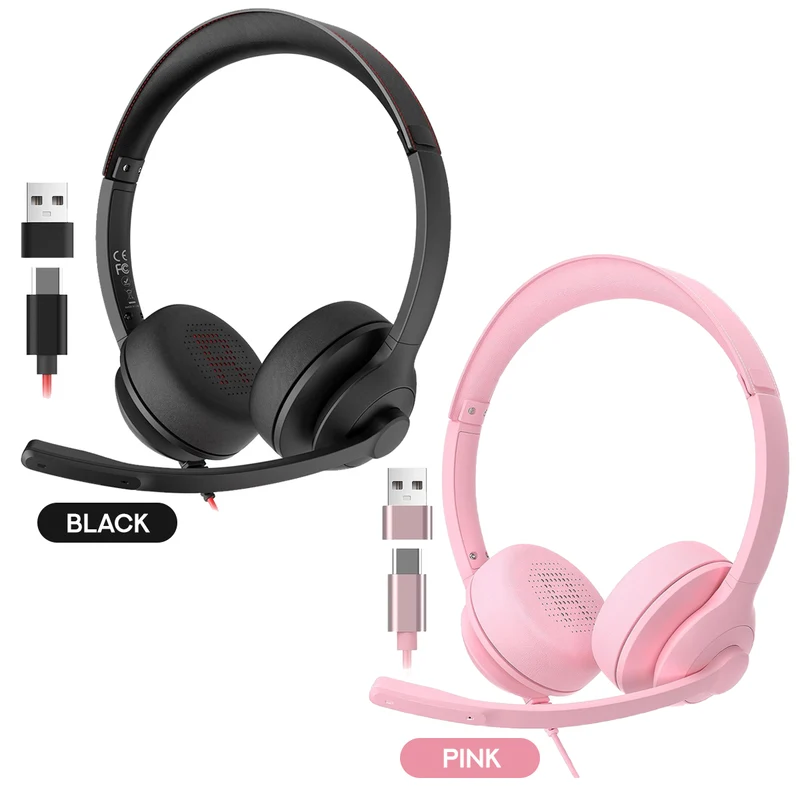 Onikuma X37 Professional Computer Headset (Black, Pink)